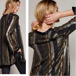 Free People Bianca sequin jacket